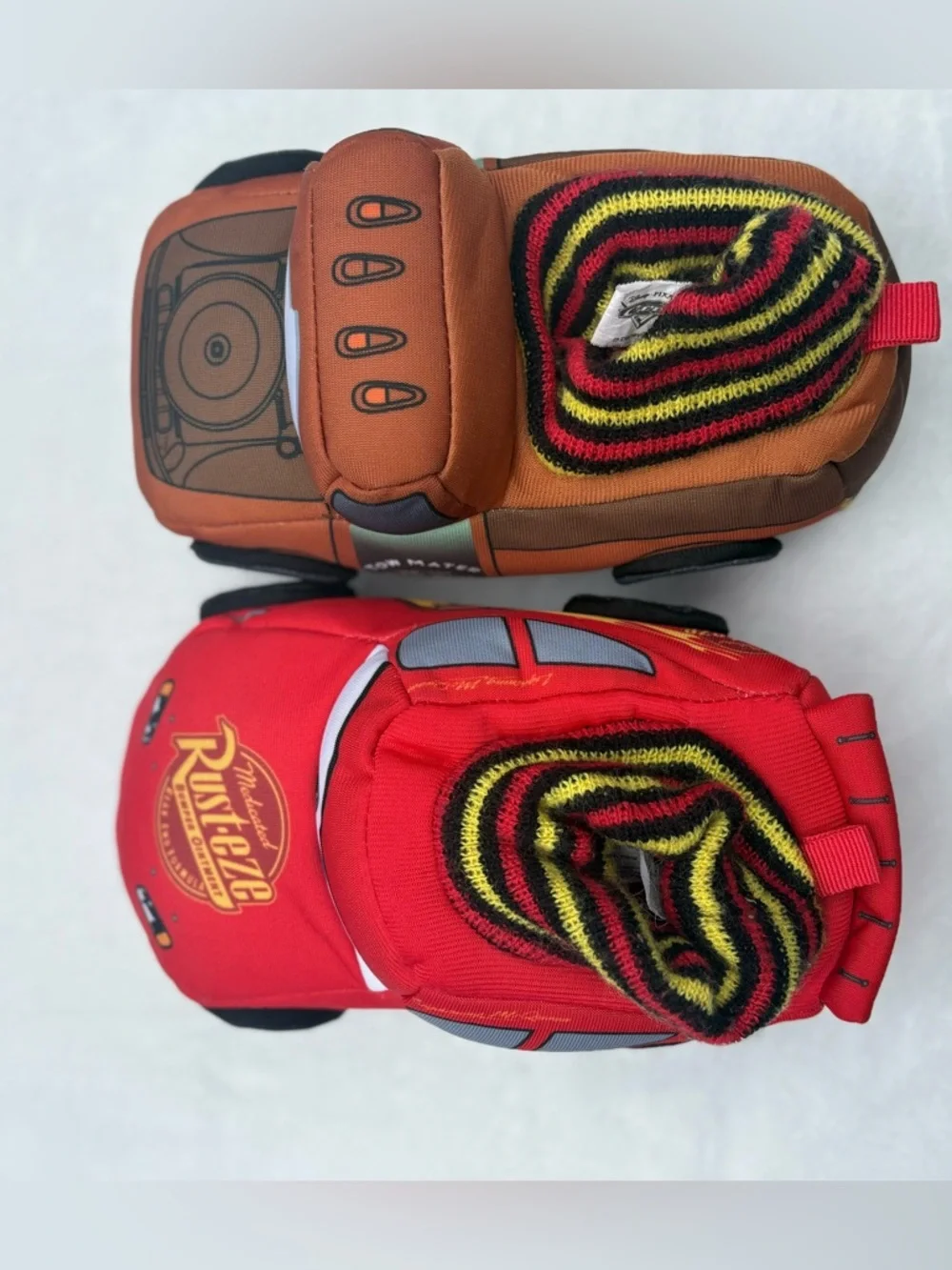 Disney Pixar Cars Boys Girls Slippers 9-10 Lightning McQueen Mater Pre-owned